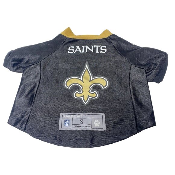 NFL Dog Jersey New Orleans Saints Shirt, Black, Size Small, Pet Sports Costume - Picture 3 of 10